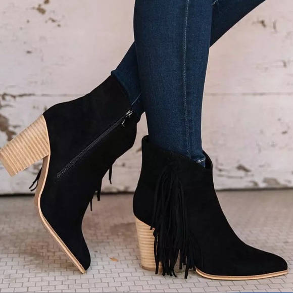 Jackie Fringe Ankle Boot BEAST FASHION - Picture 2 of 8